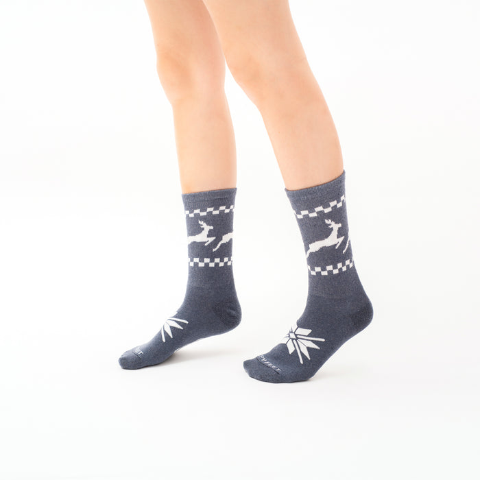 nordic reindeer christmas socks