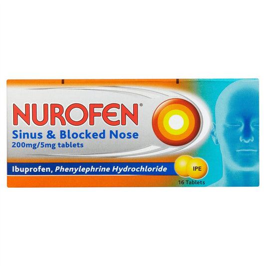 Nurofen Sinus & Blocked Nose 200mg/5mg - 16 Tablets