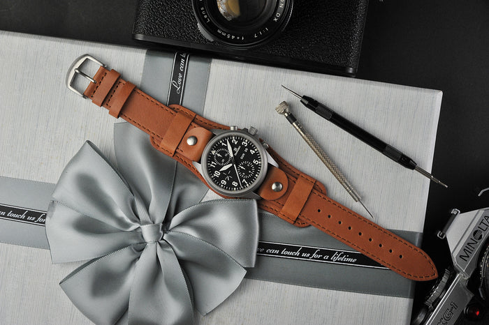 vario oiled leather open ended bund strap