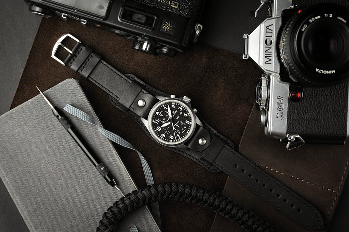 vario oiled leather open ended bund strap