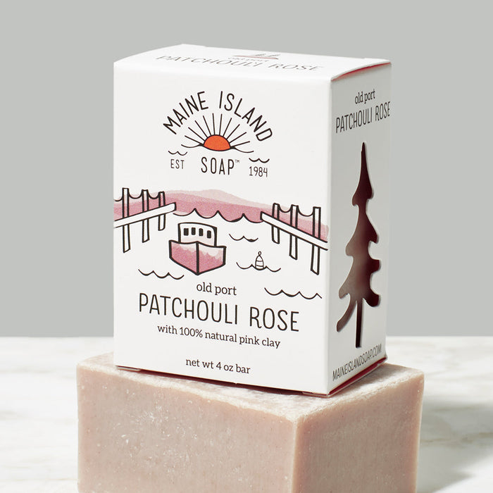 Old Port Patchouli Rose: Maine Island Soap