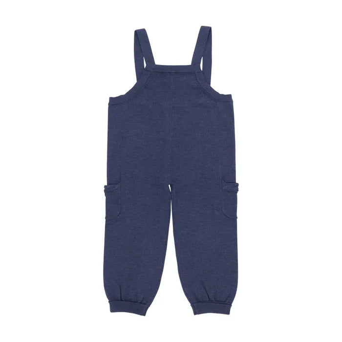 one piece knitted pocket romper - blue-19