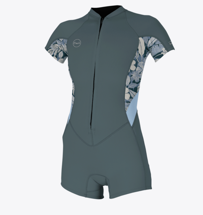 O'Neill Womens Bahia 2/1mm Front Zip S/S Spring Wetsuit 5293