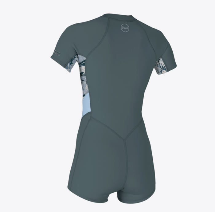 O'Neill Womens Bahia 2/1mm Front Zip S/S Spring Wetsuit 5293