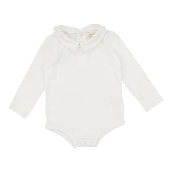 onesie l/s collar - off white