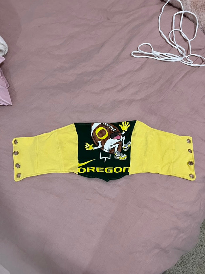Oregon ducks adjustable bustier top