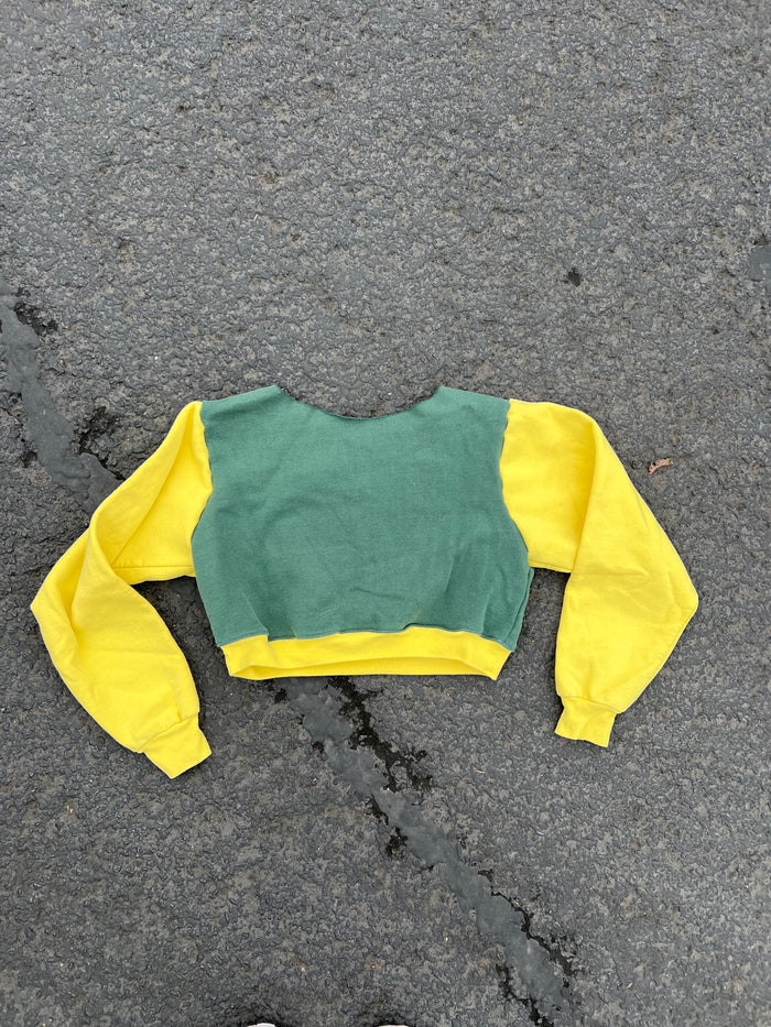 Oregon Ducks off the shoulder cropped crewneck - fits xs best