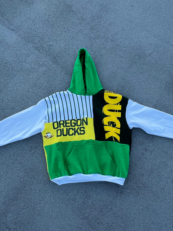 Oregon Ducks Patchwork Hoodie
