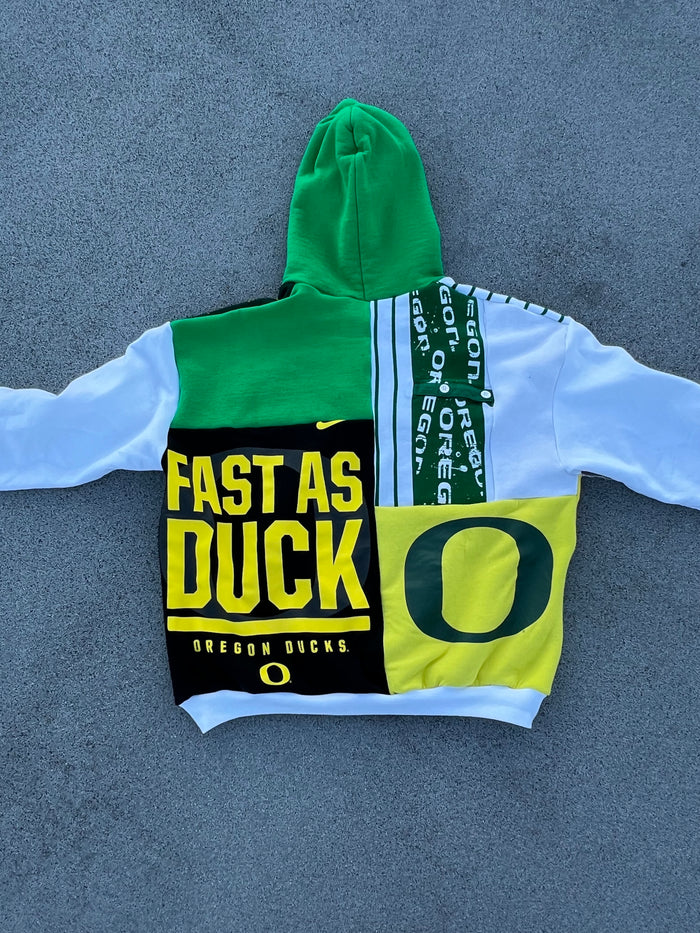 Oregon Ducks Patchwork Hoodie