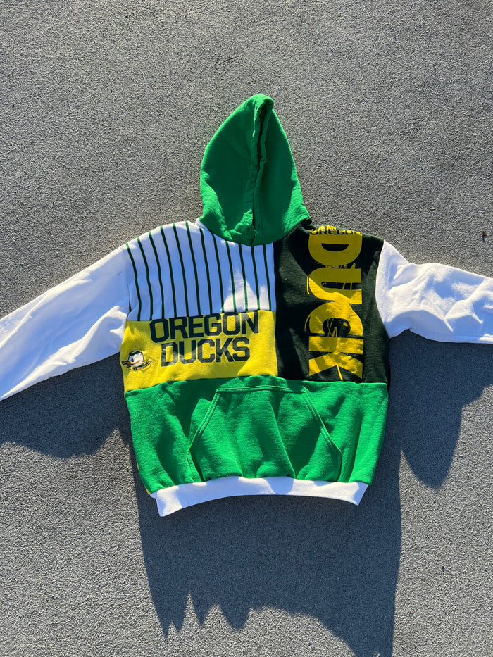 Oregon Ducks Patchwork Hoodie