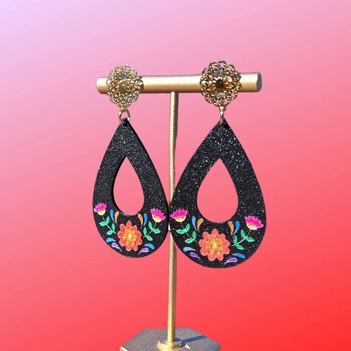 Otomi Teardrop Dangle Earrings