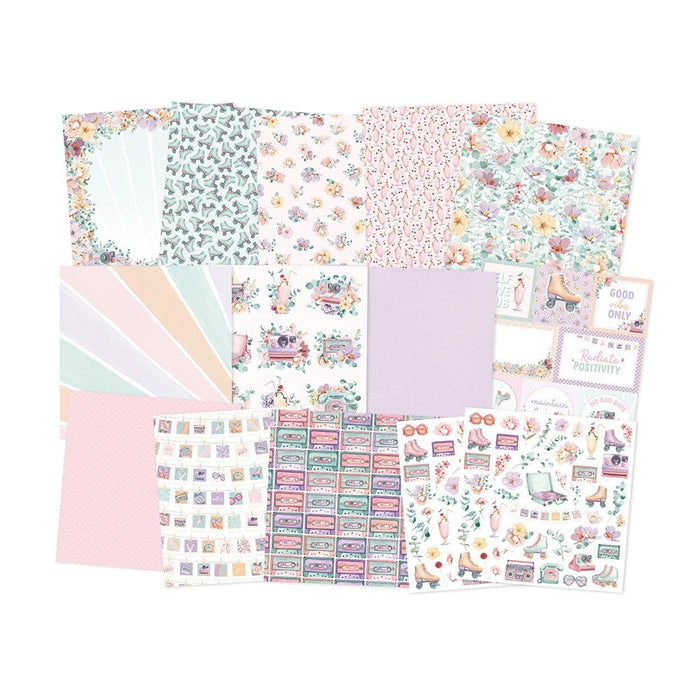 P13 - Double-Sided Paper Pad 12X12 - 12/Pkg - Have Fun. The perfect start to all your paper crafting projects! This package contains twelve 12x12 inch double-sided sheets in six different designs, plus two additional designs on the covers.  Available at Embellish Away Located in Bowmanville Ontario Canada.