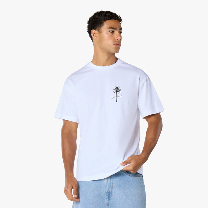 Palm Tree Modern Essential T-Shirt  |  White