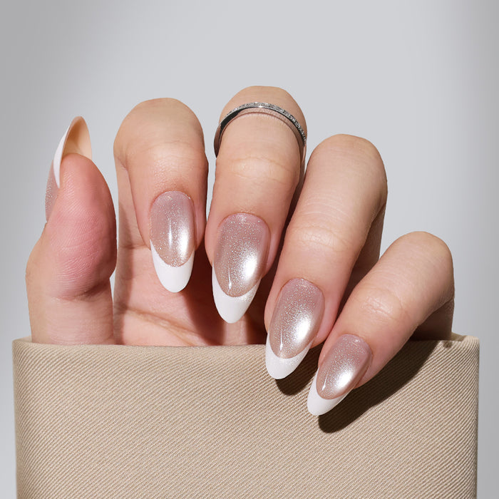 Pearl Aura | Medium Almond | SALON PRESS | INLAY TECHNOLOGY™