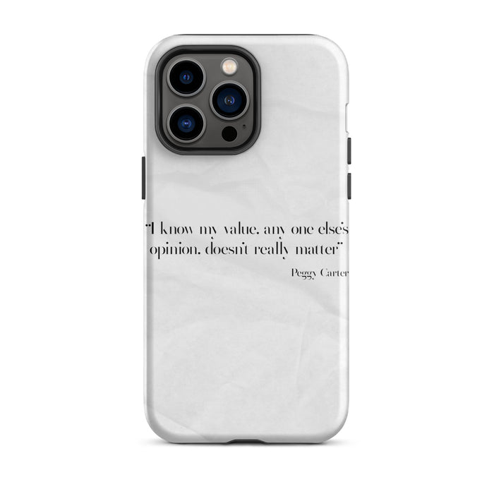 white paper quote iphone case
