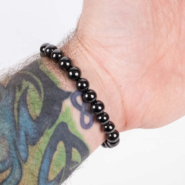Petrovsky Shungite Bead Bracelet 8mm - InnerVision Crystals