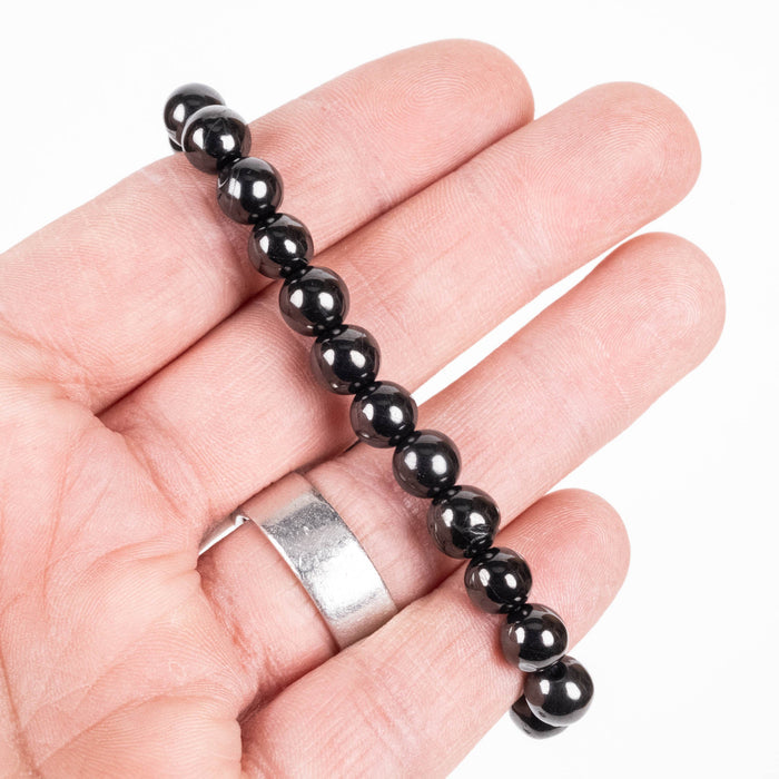 Petrovsky Shungite Bead Bracelet 8mm - InnerVision Crystals