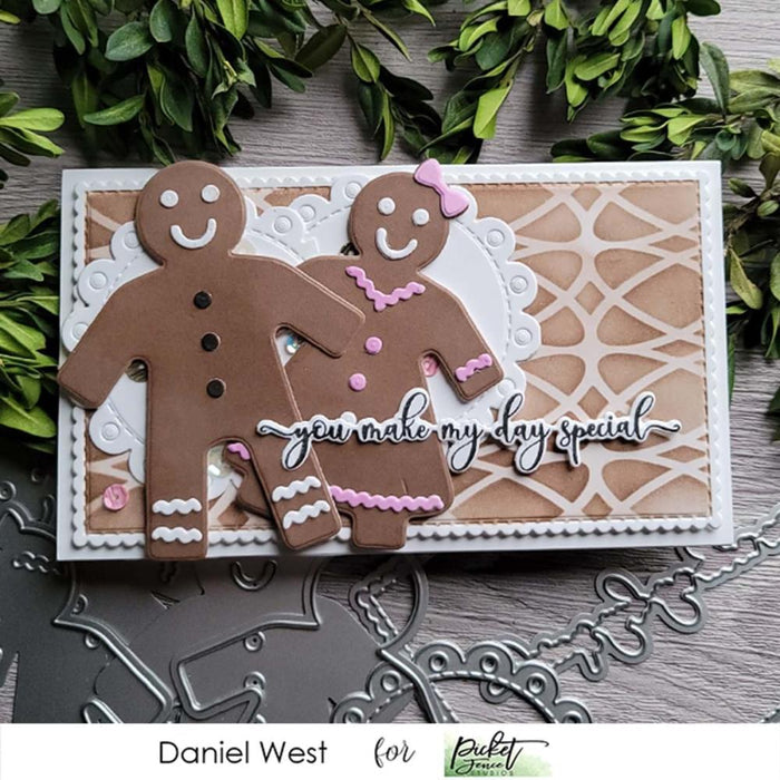 Picket Fence Studios - Stencil 4"X10" - Slimline Changes. Available at Embellish Away located in Bowmanville Ontario Canada. Card design by Daniel West.