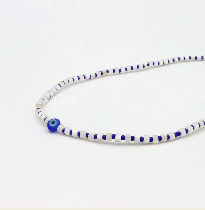PINEAPPLE CANDIDASA EVIL EYE NECKLACE  NICNP-051