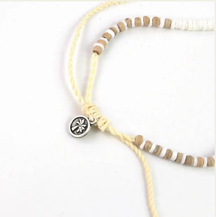 PINEAPPLE LOVE IS HERE NATURAL STONE, PEARL & SHELL NECKLACE LIMN-009