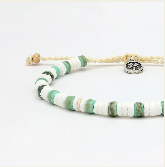 PINEAPPLE PAI CANYON NATURAL BEADED ANKLET - KALA-041