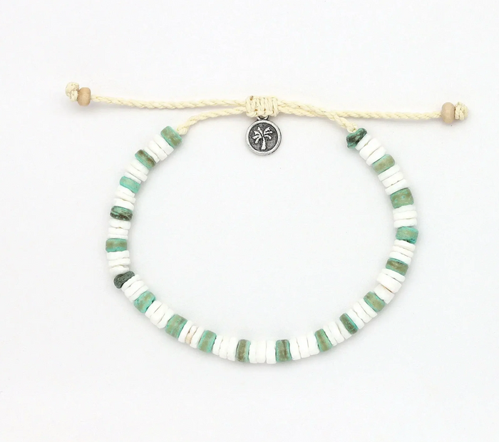 PINEAPPLE PAI CANYON NATURAL BEADED BRACELET - KALB-041- GREEN