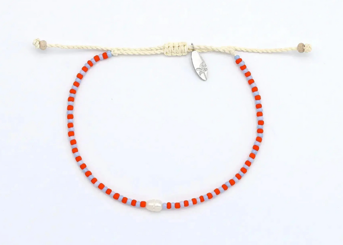 PINEPLLE  MUTIARA DAINTY BEADED PEARL ANKLET - PB-016