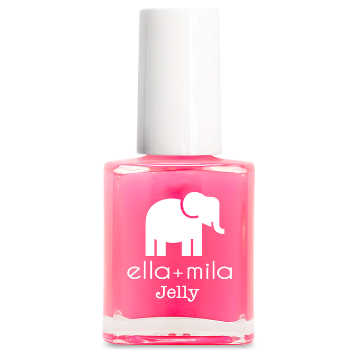 Pink Sand Beach bright pink jelly nail polish bottle – ella+mila Jelly