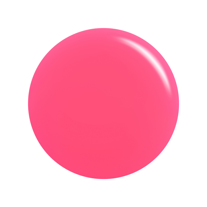 Pink Sand Beach bright pink jelly nail polish color swatch