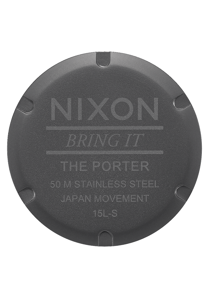 Porter Leather - Gunmetal / Charcoal / Taupe