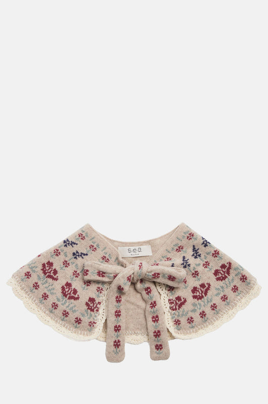 Sea New York Preston Knit Collar Cream.