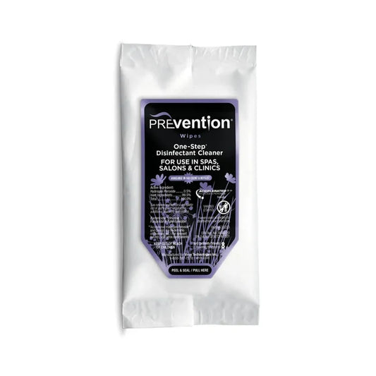 PREvention One-Step Disinfectant Wipes - Softpaks Travel size, 8 ct-BASICS, Prep Products-Gel Essentialz-Gel Essentialz