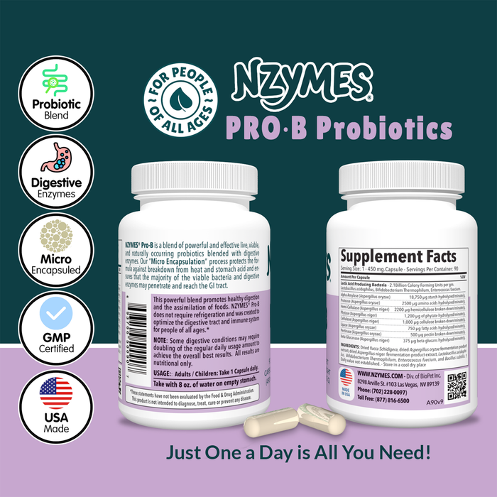 Pro-B Probiotics and Digestive Enzymes
