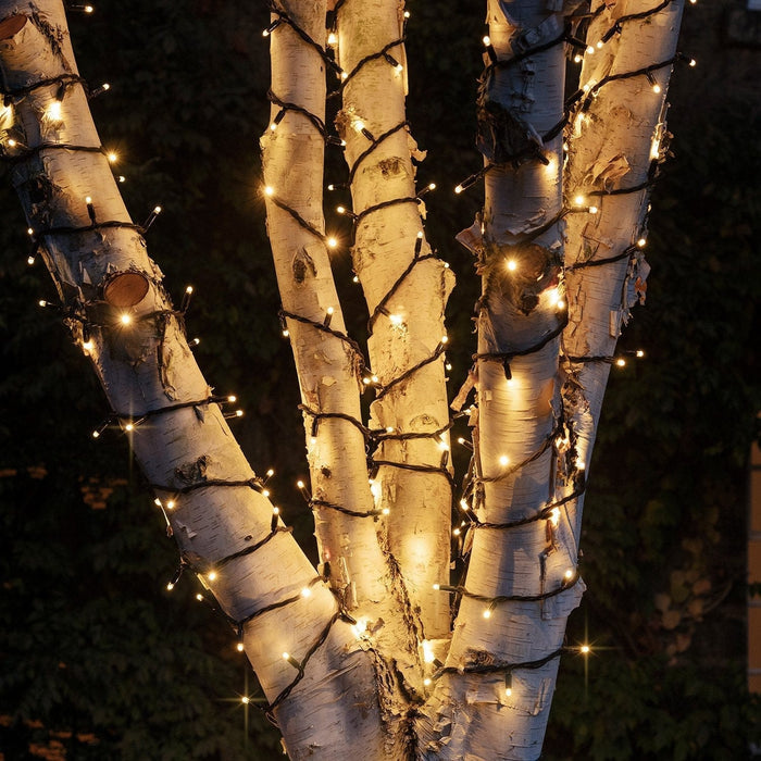 Pro Connect 30m 300 Warm White Connectable String Lights Black Cable