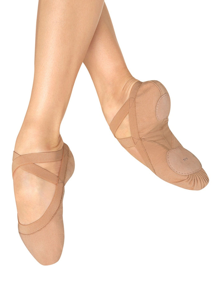 Pro Elastic Stretch Canvas Ballet Shoe (Light Sand)