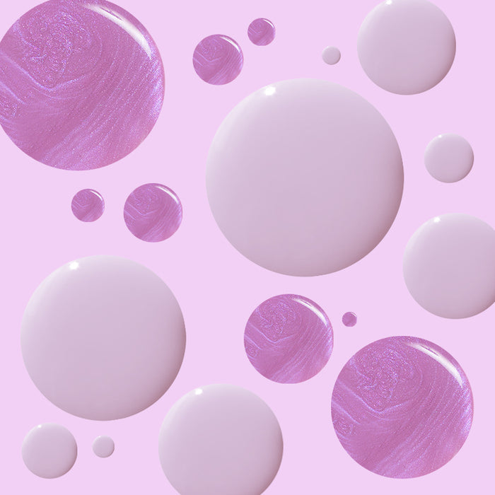 Purple Season nail polish drops in soft lilac and sheer shimmery lavender shades for long-lasting manicures by Olive and June