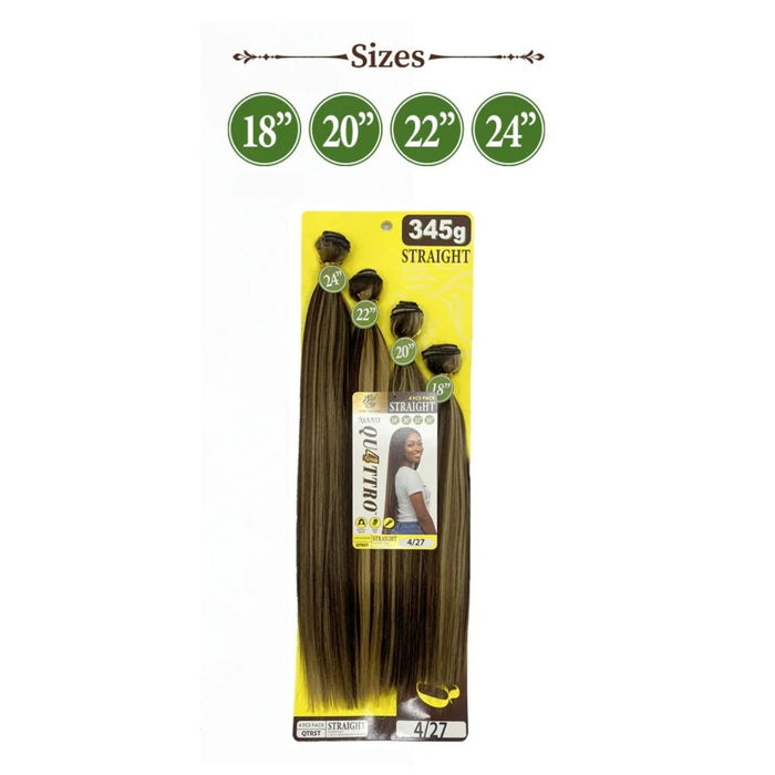 Quattro Straight 4pc Weave Bundle