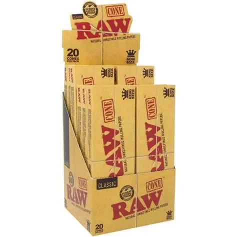 RAW CLASSIC CONES KING SIZE | 20 CT | 12PK