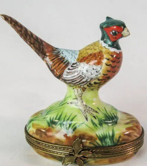 Pheasant Porcelain Limoges bird limoges boxes French Trinket Box