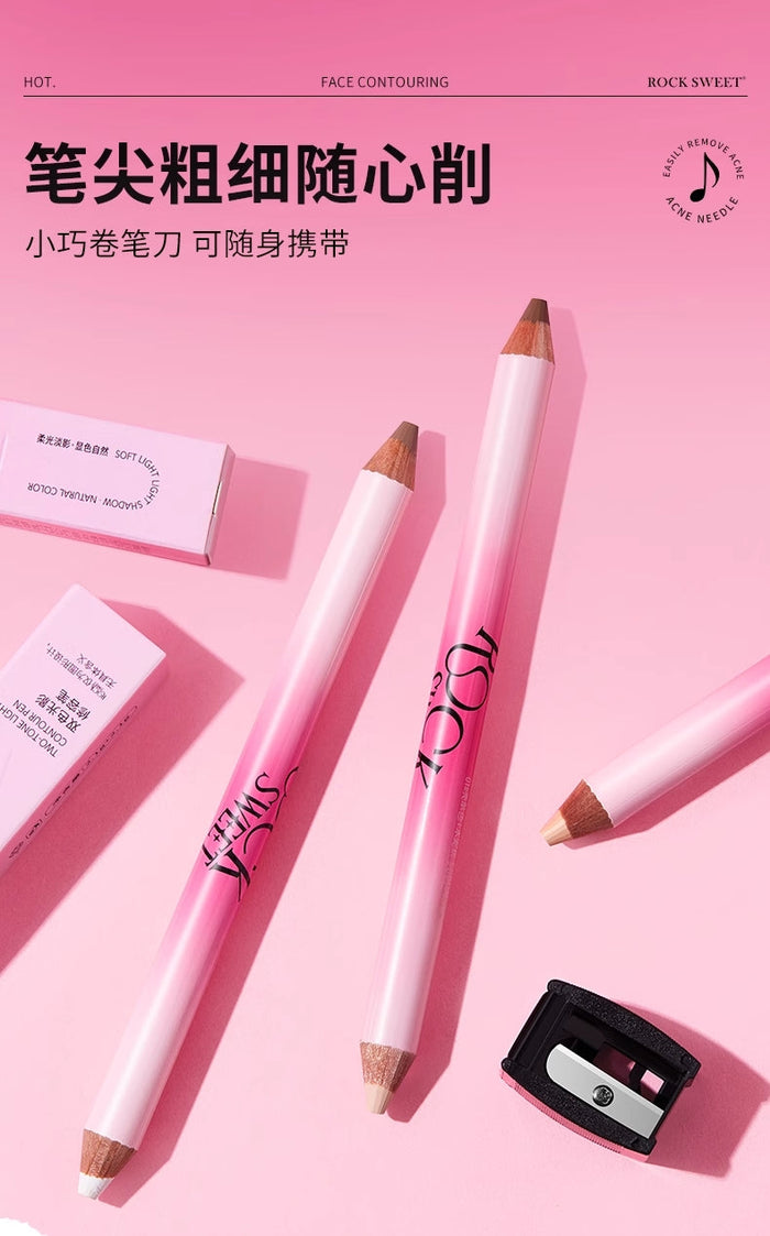 ROCK SWEET Two-Tone Light And Shadow Contour Pen 4.2g - myernk