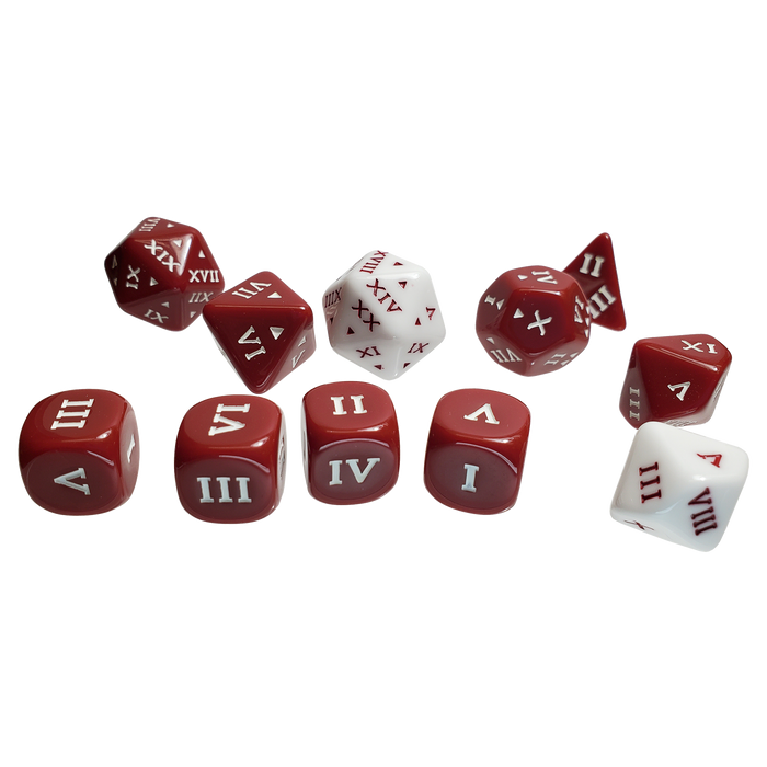 Roman Polyhedral Dice Set