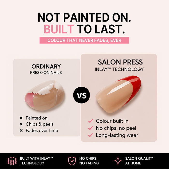 Rose Glow | Short Almond | SALON PRESS | INLAY TECHNOLOGY™