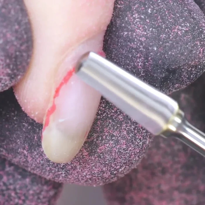 Safety Smooth Top Tapered Barrel Carbide-Efile Bits, Erica's ATA, TOOLS-Erica's-MEDIUM 105-Gel Essentialz