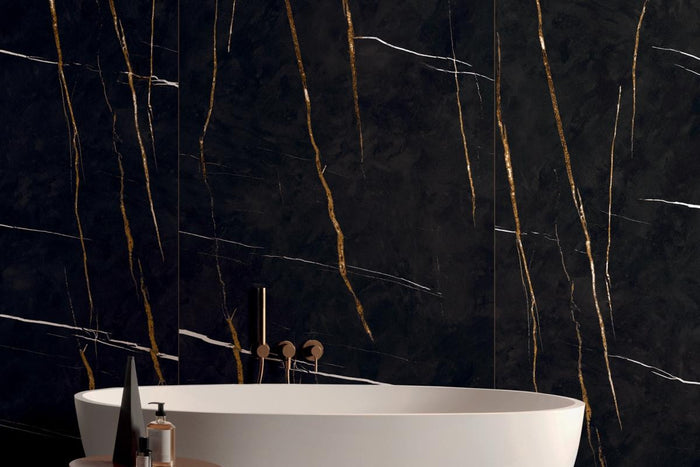 Sahara Noir 24x48 Marble Look Porcelain Tile