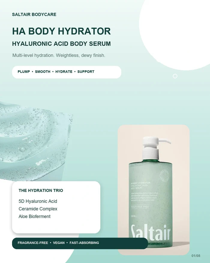 🌊 Saltair HA Body Hydrator Hyaluronic Acid Body Serum