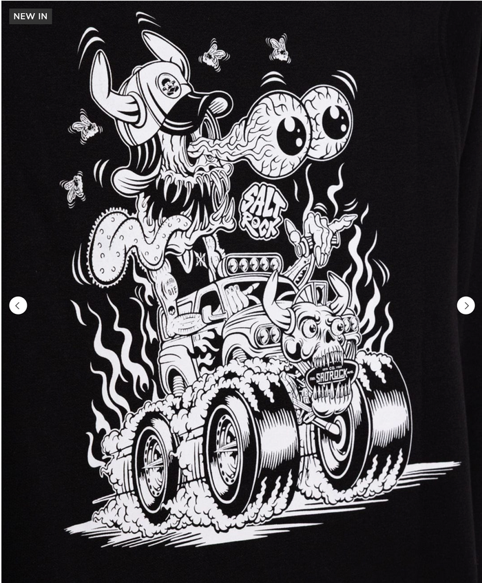 SALTROCK Creeper Cruise Control - Kids Pop Hoodie - Black