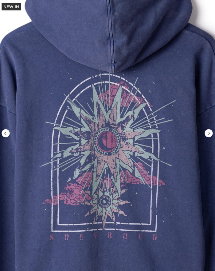 SALTROCK Eclipse - Womens Oversized Pop Hoodie - Purple