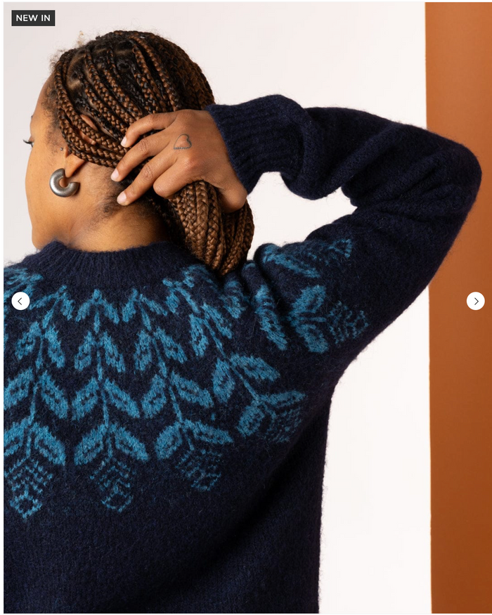 SALTROCK Fairisle - Womens Knitted Jumper - Blue