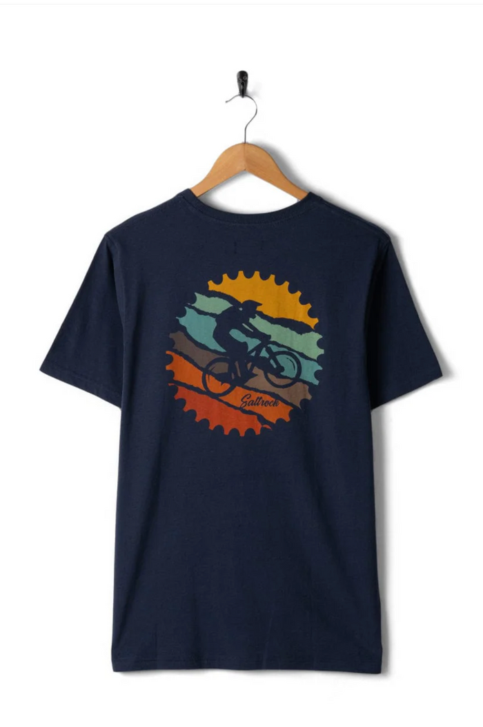 SALTROCK Mtb Colour - Mens Short Sleeve T-Shirt - Blue