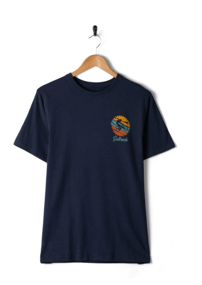 SALTROCK Mtb Colour - Mens Short Sleeve T-Shirt - Blue